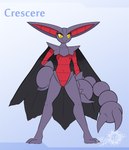 2019 anthro anthrofied areola artist_name big_ears claws closed_smile crescere digital_media_(artwork) english_text female flat_chested generation_4_pokemon genitals gliscor hi_res latiar mouth_closed nintendo nipples number pokemon pokemon_(species) pokemorph pussy simple_background smile solo standing tail text yellow_eyes