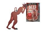 absurd_res against_the_grain_(brand) ahegao anthro balls bovid bovine cattle collar eriklechugaa femboy genitals hi_res looking_pleasured male mammal mascot penis reference_image solo