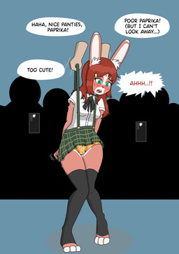 Rating: q
ID: 5344973
Date: 2025-02-01 15:34:54 -0500
Status: active
Score: 51
absurd_res anthro aparticularlygaycat assisted_exposure biped blush bottomwear breasts bullying carrot_panties carrot_pattern carrot_pattern_panties carrot_pattern_underwear carrot_underwear clothed clothing clothing_lift embarrassed english_text female fingers forced forced_exposure full-length_portrait fully_clothed green_eyes hair heart_clothing heart_panties heart_pattern heart_pattern_panties heart_pattern_underwear heart_symbol heart_underwear hi_res humiliation lagomorph legwear leporid mammal orange_clothing orange_panties orange_underwear panties paprika_(aparticularlygaycat) pattern_bottomwear pattern_clothing pattern_panties pattern_underwear portrait public public_exposure public_humiliation rabbit raised_bottomwear raised_clothing raised_skirt red_hair shaded skirt skirt_lift small_breasts suspender_skirt suspenders suspenders_pull text thigh_highs underwear upskirt post #5344973