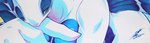 025aki 2024 absurd_res blue_body blue_eyes blue_skin blush blush_lines breasts dated eyelashes female generation_2_pokemon hi_res humanoid legendary_pokemon lugia nintendo one_eye_closed pokemon pokemon_(species) signature solo white_body white_skin