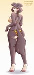 Rating: q
ID: 5580064
Date: 2025-05-17 22:25:56 -0400
Status: active
Score: 99
2025 absurd_res anthro beastars bikini bikini_bottom bikini_thong bikini_top blush breasts brown_body brown_fur butt canid canine canis claws clothed clothing english_text eyelashes female finger_claws full-length_portrait fur gold_bikini golden_week hi_res juno_(beastars) lipstick looking_at_viewer looking_back makeup mammal mascara pawpads pinup portrait pose purple_eyes rear_view shadow side_boob simple_background skimpy skimpy_bikini solo standing swimwear tail text tiptoes toe_claws two-piece_swimsuit under_boob white_background wolf zevulpes post #5580064