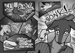 4_toes absurd_res anthro barefoot borzoi canid canine canis clothed clothing comic dialogue digital_media_(artwork) dobermann domestic_dog drumstick_(musical) english_text feet felid female fur greyscale group hi_res hunting_dog lion lost_andsafe male male/female mammal monochrome musical_instrument open_mouth pantherine pinscher plantigrade quinlan_(halcyon) screentone sighthound simple_background snout_(halcyon) text toes tongue tongue_out vehicle wendover_(halcyon) white_body white_fur