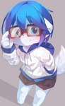 Rating: s
ID: 3732182
Date: 2022-12-04 23:45:20 -0500
Status: active
Score: 15
2019 3_toes 4_fingers anthro aoino black_bottomwear black_clothing black_nose black_shorts blue_arms blue_body blue_clothing blue_drawstrings blue_ears blue_eyes blue_face blue_fur blue_hair blue_hoodie blue_legs blue_tail blue_topwear bottomwear canid canine clothing digital_media_(artwork) digital_painting_(artwork) digitigrade dipstick_tail drawstring drawstring_topwear eyewear feet fingers fox full-length_portrait fur glasses glistening glistening_eyes glistening_hair goggles hair hand_in_pocket hand_on_glasses hi_res high-angle_view hoodie kemono looking_at_viewer male mammal markings painting_(artwork) pockets portrait pupils shaded shorts simple_shading smile solo spica_(aoino) standing tail tail_markings toes topwear wearing_goggles white_clothing white_hoodie white_tail white_tail_tip white_topwear young young_anthro zipper_hoodie post #3732182