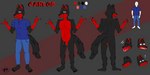 2:1 angry anthro balls black_body black_fur black_penis bottomwear butt canid canine canis carlos_(mrtoastsandwich) character_bio claws clothed clothing denim denim_bottomwear denim_clothing eyes_closed fangs feet fur genitals grey_eyes hair hi_res humanoid_genitalia humanoid_penis jeans laugh looking_at_viewer male mammal mannequin model_sheet mrtoastsandwich nude one_eye_closed open_mouth pants penis question_mark rear_view red_body red_fur shirt signature simple_background smile solo tail teeth text tongue topwear wink winking_at_viewer wolf