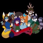 1:1 absurd_res alpha_channel anthro blacksmith canid canine canis cervine claire_o'conell deer domestic_cat domestic_dog ear_piercing ear_ring elk engineer_(disambiguation) farron_jacques felid feline felis female fennec_fox fox group hi_res kibbles_(uberquest) kibella_aradelle knight kylar_mclaughlin machine magic_user male mammal merchant murid murine outline phuufy piercing princess procyonid promotional_material proto_(skidd) raccoon rat ring_piercing robot rodent royalty sesame_akane shiba_inu simple_background spitz transparent_background true_fox uberquest warrior