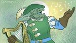 Rating: s
ID: 5560929
Date: 2025-05-09 21:09:04 -0400
Status: active
Score: 1
abstract_background anthro bard belt blue_belt blue_tongue clawheld clothing dragonborn_(dnd) dungeons_and_dragons gloves green_background green_clothing green_hat green_headwear handwear harp hasbro hat hat_feather headgear headwear hi_res holding_harp loose_feather male musical_instrument musical_note musical_symbol open_mouth plucked_string_instrument puffy_sleeves scalie sharp_teeth simple_background singing solo string_instrument symbol teeth tongue wizards_of_the_coast post #5560929