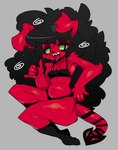 Rating: q
ID: 5040263
Date: 2024-09-09 20:39:49 -0400
Status: active
Score: 36
2024 5_fingers anthro arm_tuft big_hair black_clothing black_footwear black_hair black_socks black_topwear black_underwear bodily_fluids canid clothing digital_drawing_(artwork) digital_media_(artwork) ear_piercing elbow_tuft female female_anthro fenrir_red fingers floppy_ears fluffy fluffy_hair footwear full-length_portrait fur green_sclera grey_background hair hi_res mammal markings navel open_mouth piercing portrait red_body red_ears red_face red_fur sharp_teeth simple_background slugbox socks spade_tail striped_markings striped_tail stripes sweat tail tail_markings teeth tongue topwear translucent translucent_hair tuft underwear post #5040263