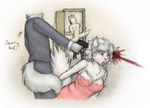 Rating: e
ID: 5579665
Date: 2025-05-17 19:36:18 -0400
Status: active
Score: -4
2025 3_toes anthro areola_outline avian beak big_breasts bird black_beak black_clothing black_scutes black_suit black_text blood blue_eyes bodily_fluids breasts butt canid canine canis cheek_tuft cleavage clothed clothed_anthro clothed_female clothed_male clothing cockatoo curly_hair death dialogue domestic_cat door doorway english_text erect_tail eyelashes faceless_anthro faceless_character faceless_male facial_tuft feathers feet felid feline felis female female_anthro female_death fluffy fluffy_tail fur gore grey_body grey_fur grey_hair grey_tail group gun gunshot hair half-closed_eyes handgun head_wound headshot_(disambiguation) hi_res holding_gun holding_handgun holding_object holding_pistol holding_ranged_weapon holding_weapon inside killing lips long_sleeves male male_anthro mammal markings meowmere mole_(marking) multicolored_body multicolored_feathers narrowed_eyes nipple_outline nude nude_anthro nude_male parrot partial_speech_bubble pink_clothing pink_lips pink_nose pink_shirt pink_tongue pink_topwear pistol pointy_ears prick_ears pupils ranged_weapon ruff scuted_legs scutes shirt short_hair snout suit tail tail_feathers talking_to_another teeth text toes tongue topwear trio tuft two_tone_body two_tone_feathers weapon white_body white_clothing white_ears white_feathers white_fur white_shirt white_topwear wolf yellow_body yellow_feathers post #5579665