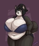 Rating: q
ID: 5535495
Date: 2025-04-28 02:19:59 -0400
Status: active
Score: 42
animal_ear_fluff animal_ears anthro armwear belly belly_overhang big_belly big_breasts biped black_clothing black_dress black_hair black_sclera breasts canid canine canis clothed clothing dark_theme deep_navel digital_media_(artwork) domestic_dog dress elbow_gloves female female_anthro fur gloves grey_background hair handwear hi_res huge_breasts kayla_(lonnyk) lonnyk looking_at_viewer mammal mouth_closed navel overweight overweight_anthro overweight_female red_eyes simple_background smile solo tail thick_thighs underwear white_body wolf_ears post #5535495