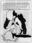 4_toes anthro barefoot black_and_white breasts claws comic duo english_text feet female female/female genitals james_m_hardiman licking mammal mephitid monochrome nicole_(jmh) nipples nude onyx_(jmh) pussy sex skunk text toes tongue tongue_out traditional_media_(artwork)