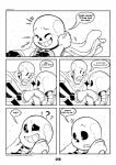 2016 animated_skeleton bone c-puff comic english_text hi_res humanoid male papyrus_(undertale) question_mark sans_(undertale) skeleton speech_bubble teeth text undead undertale undertale_(series)