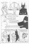 2000s_(media) anubian_jackal anubis anubis_dark_desire breasts canid canine canis comic deity dhstein dialogue duo egyptian egyptian_mythology english_text female human jackal male mammal mask middle_eastern_mythology monochrome mythology text traditional_media_(artwork)