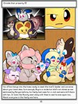 aboomstix_(rodent_powered) absurd_res ambrosia_(rodent_powered) ansel_(rodent_powered) anthro blush bow_(feature) cherry_(rodent_powered) chumouree_(rodent_powered) cinccino clothed clothing eating_tail english_text female generation_3_pokemon generation_5_pokemon generation_8_pokemon group hair hand_holding hankerchief hay hi_res hybrid large_group loaf_(rodent_powered) male mammal minccino minun morgan_(rodent_powered) mostly_nude moyra_(rodent_powered) munchy_(rodent_powered) narration nintendo nude patrat peach_(rodent_powered) pepper_(rodent_powered) pink_hair pokemon pokemon_(species) pokemon_mystery_dungeon robin_(rodent_powered) rodent rodent_powered_(softestpuffss) sanda_(rodent_powered) scarf scarf_only skwovet smile softestpuffss spike_chunsoft text wall_(structure) wood wood_wall