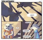 anthro bottomwear canid canine canis clothed clothing comic daughter_(lore) dialogue digital_media_(artwork) duo english_text eyes_closed father_(lore) father_and_child_(lore) father_and_daughter_(lore) female fur hi_res illumination_entertainment jimmy_crystal male mammal pants parent_(lore) parent_and_child_(lore) parent_and_daughter_(lore) porsha_crystal prison prison_cell prison_uniform prisoner sad shirt simple_background sing_(movie) sir_paulus sitting speech_bubble text topwear wolf yellow_eyes