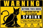 absurd_res duo english_text facesitting felid female fur hair hazard_pictogram hi_res human lluisabadias mammal monster_fucker_sign mythological_creature mythological_sphinx mythology oral pictogram reaction_image simple_background sitting_on_another tagme tail text warning_sign wings