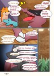 comic darrow0 dialogue english_text forest generation_2_pokemon generation_5_pokemon hi_res krookodile male mo_(darrow) nintendo plant pokemon pokemon_(species) pol_(darrow) quilava speech_bubble text totodile tree yuel