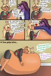 2:3 anthro anthro_pred antlers belly_bed blush bovid breasts caprine clothing comic comic_panel deer deltarune digestion digital_media_(artwork) dinosaur female female/female female_pred female_prey group hand_behind_head hand_on_belly hand_on_own_belly happy heart_symbol hi_res hooves horn hugging_belly imminent_digestion kneeling kneeling_on_ground lying male male_prey mammal monster new_world_deer noelle_holiday obese obese_anthro obese_female on_front onomatopoeia oral_vore overweight overweight_anthro overweight_female prehistoric_species reindeer reptile satisfaction satisfied satisfied_look scalie sequence siredwardthe3rd small_breasts sound_effects susie_(deltarune) text toby_fox_(copyright) tongue tongue_out undertale_(series) unwilling_prey unwilling_to_willing vore wardrobe_malfunction willing_pred willing_prey