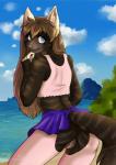 Rating: e
ID: 1642281
Date: 2018-09-02 00:56:07 -0400
Status: active
Score: 43
2018 5_fingers anthro backless_skirt beach biped black_body black_fur black_tail blue_eyes bottomwear brown_hair butt cheek_tuft clothed clothing cloud countershade_torso countershading crop_top digital_media_(artwork) domestic_cat easy_access eyelashes facial_tuft felid feline felis female fingerless_(marking) fingers fluffy fluffy_tail fur furgonomic_bottomwear furgonomics genitals grey_body grey_countershading grey_fur grey_stripes grey_tail hair humanoid_hands inner_ear_fluff kiara_aman legwear light lighting long_hair looking_back mammal markings midriff mountain multicolored_body multicolored_fur nature no_underwear outside pink_nose pink_vulva plant portrait presenting presenting_hindquarters presenting_vulva q-nik rear_view sand sea seaside shadow shirt shrub signature skirt sky smile snout solo standing striped_body striped_fur striped_markings striped_tail stripes tail tail_button_bottoms tail_clothing tail_markings tank_top thigh_highs three-quarter_portrait topwear tuft two_tone_tail vulva water white_body white_fur post #1642281