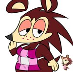 Rating: s
ID: 5550780
Date: 2025-05-05 13:27:35 -0400
Status: active
Score: 8
2025 animal_crossing anthro apron apron_only black_eyes breasts brown_body cleavage clothed clothing digital_media_(artwork) eulipotyphlan female freckles googie_aesthetic hedgehog hi_res jdone looking_at_viewer mammal nintendo reference_image sable_able simple_background solo tail thick_thighs white_background post #5550780