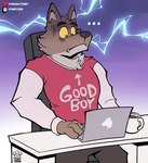 Rating: s
ID: 5453339
Date: 2025-03-24 10:51:10 -0400
Status: active
Score: 23
2024 absurd_res anthro beverage black_bottomwear black_clothing black_nose black_pants bottomwear brown_body brown_fur canid canine canis chair cheek_tuft clothing coffee coffee_mug computer directional_arrow dreamworks ear_tuft ears_up electricity electronics english_description english_text facial_tuft fur furniture head_tuft hi_res laptop lightning male mammal mouth_closed mr._wolf_(the_bad_guys) neck_tuft on_chair pants pink_clothing pink_shirt pink_topwear reaction_image shirt shocked sitting sitting_on_chair solo stompsyeen table text text_on_clothing text_on_shirt text_on_topwear the_bad_guys topwear tuft wide_eyed wolf yellow_eyes post #5453339