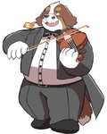Rating: s
ID: 2552104
Date: 2020-12-31 08:26:29 -0500
Status: active
Score: 6
2020 absurd_res ambient_bird anthro avian belly bernese_mountain_dog bird bottomwear bow_tie brown_body brown_fur canid canine canis carrying_another clothing detailed_ambient_creature domestic_dog duo facial_hair fur hi_res humanoid_hands kemono male mammal molosser mountain_dog musical_instrument mustache omo_kemo on_shoulder overweight overweight_anthro overweight_male pants shirt simple_background solo_focus swiss_mountain_dog topwear white_background white_body white_fur post #2552104
