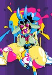 Rating: e
ID: 4637123
Date: 2024-03-04 00:40:06 -0500
Status: active
Score: 8
2023 anthro black_pubes bovid bulge caprine clothed clothing cloven_hooves colored_nails colorful_theme condom digital_media_(artwork) eyewear filled_condom fishnet_clothing fur gesture goat hand_gesture hi_res hooves jinti jinti_(character) lgbt_pride male mammal middle_finger multicolored_body multicolored_fur nails paint paint_splatter pansexual_pride_colors pride_colors pubes sexual_barrier_device sharp_teeth signature solo sunglasses tattoo teeth tongue tongue_out post #4637123