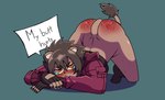Rating: e
ID: 5596294
Date: 2025-05-24 23:19:22 -0400
Status: active
Score: 3
absurd_res bottomless butt butt_focus butt_slap clothed clothing dark_body dark_skin embarrassed felid feline female hi_res humanoid humiliation lion mammal pantherine shiba_(sikathegoodboy) sikathegoodboy slap solo spank_marks spanking tail post #5596294