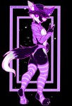 absurd_res alpha_channel andromorph_(lore) anthro canid canine clothing digitigrade dipstick_tail femboy fox hat headgear headwear hi_res legwear male mammal markings skydreamsparkle solo tail tail_markings thigh_highs