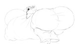 anthro barefoot big_breasts big_butt book boss_monster_(undertale) bovid breasts butt caprine cleavage cleavage_overflow clothed clothing eyewear feet female glasses goat hi_res horn huge_breasts huge_butt huge_thighs hyper hyper_breasts hyper_butt long_ears looking_back mammal monochrome necro_lorr nipple_outline robe solo thick_thighs toriel undertale_(series) wide_hips