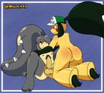 2_mouth 2_toes absurd_res anthro feet female generation_3_pokemon genitals hi_res juri_(candychateau) male male/female mawile mhicky93 mhicky_(mhicky93) nintendo penis pokemon pokemon_(species) pussy soles toes