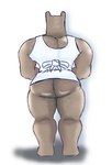 anthro balls belly big_balls big_butt big_muscles big_pecs big_penis butt cartoon_network chowder_(series) clothing erection foreskin front_view full-length_portrait gaek genitals hair hi_res humanoid_genitalia humanoid_penis male muscular nipples nude pecs penis portrait pubes shnitzel solo