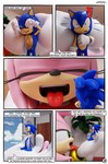 3d_(artwork) absurd_res amy_rose anthro anthro_pred comic dialogue digital_media_(artwork) duo english_text eulipotyphlan extreme_size_difference feetymcfoot female female_pred hedgehog hi_res licking male male/female mammal micro sega size_difference sonic_the_hedgehog sonic_the_hedgehog_(series) speech_bubble text tongue tongue_out vore