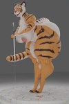 2:3 anthro big_breasts big_butt breasts butt felid female fur hi_res huge_breasts huge_butt huge_thighs hyper hyper_thighs mammal muscular muscular_female nude pantherine raguda simple_background solo thick_thighs tiger wide_hips