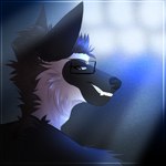 1:1 absurd_res anthro bust_portrait canid canine canis domestic_dog east_european_shepherd evgeniy_(tanzmitmir) eyewear glasses herding_dog hi_res highlights_(coloring) icon looking_at_viewer looking_back male mammal pastoral_dog portrait smile solo tanzmitmir turning_back