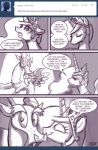 ask_blog chimera comic dialogue discord_(mlp) draconequus english_text equid equine female feral friendship_is_magic hasbro horse john_joseco mammal monochrome my_little_pony pony princess princess_celestia_(mlp) royalty text tumblr user_avatar