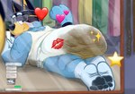 Rating: e
ID: 5602267
Date: 2025-05-27 12:33:17 -0400
Status: active
Score: 36
anthro bandit_heeler blue_body blue_fur bluey_(series) canid canine canis clothed clothing diaper digital_media_(artwork) domestic_dog english_text feces full_diaper fur hair hi_res looking_at_viewer looking_back lying male mammal on_front oversheep soiled soiled_diaper solo text tongue unclean_diaper used_diaper wearing_diaper post #5602267