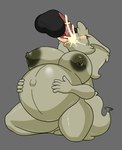 5_fingers animal_genitalia animal_penis anthro balls belly big_belly big_breasts bodily_fluids braixen breasts condom_creature cum cum_creature cum_inflation cum_inside duo equine_genitalia equine_penis fellatio female fingers foxgumie generation_6_pokemon genital_fluids genitals hi_res huge_belly huge_breasts inflation latex_body male male/female nintendo oral overweight overweight_female penile penis pokemon pokemon_(species) sex white_body yellow_eyes