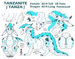 2019 4_fingers anus belly big_belly black_claws blue_eyes blue_mane blue_tongue claws dragon english_text feet female female_(lore) female_feral feral fingers fur genitals heavy hi_res mane model_sheet mythological_creature mythological_scalie mythology pussy scales scalie silhouette size_difference solo tail tanzanite tanzanite_(character) text thick_thighs toes tongue white_body white_scales