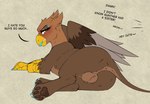 Rating: e
ID: 5611276
Date: 2025-05-31 09:53:04 -0400
Status: active
Score: 44
anus avian backsack ball_tuft balls beak beak_sheath blush brown_body brown_feathers brown_fur butt catcall clenched_teeth dental_dam denzeltip dialogue embarrassed english_text eyelashes eyeshadow feathered_wings feathers femboy feral fur genitals gryphon hasbro hi_res lying makeup male misgendering multicolored_wings my_little_pony mythological_avian mythological_creature mythology offscreen_character on_side painted_claws pawpads presenting presenting_anus presenting_balls presenting_hindquarters reclining scutes sexual_barrier_device sexual_dental_dam simple_background solo tail tail_aside teeth text tuft wings yellow_beak yellow_scutes post #5611276