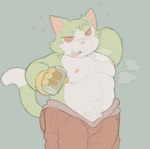 Rating: q
ID: 5538628
Date: 2025-04-29 22:26:13 -0400
Status: active
Score: 7
2025 anthro beverage_can blush blush_lines bodily_fluids body_hair bottomwear breath bubble bulge cafongterua can cheek_tuft chest_tuft clothed clothing container digital_media_(artwork) dipstick_tail domestic_cat drunk drunk_bubble facial_tuft felid feline felis flat_colors fur gloves green_body green_fur grey_background handwear happy_trail holding_can holding_container holding_object male mammal markings multicolored_body multicolored_fur musclegut muscular muscular_anthro muscular_male nipples open_mouth open_smile overweight overweight_anthro overweight_male pants pecs pink_nipples pink_nose portrait pubes raised_tail red_bottomwear red_clothing red_eyes red_pants simple_background smile solay_(cafongterua) solo standing substance_intoxication sweat sweatdrop tail tail_markings teeth three-quarter_portrait three-quarter_view topless tuft two_tone_body two_tone_fur white_body white_fur yellow_clothing yellow_gloves yellow_handwear post #5538628