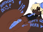 Rating: e
ID: 3865833
Date: 2023-02-10 19:54:00 -0500
Status: active
Score: 77
2023 4:3 aai_(dreamscreep) andromorph anthro arrow_sign bangs big_clitoris birthday black_nose black_sclera blonde_hair blue_clitoris blue_horn blue_text blue_vulva body_writing brown_body brown_countershading brown_fur brown_vulva clitoral_hood clitoris close-up clothing countershade_crotch countershade_fur countershade_genitalia countershade_legs countershade_torso countershade_vulva countershading digital_drawing_(artwork) digital_media_(artwork) dreamscreep ear_piercing ear_tails ears_down english_text eye_markings eyebrows facial_markings fangs featureless_chest felid feline fur gauged_ear genitals glistening glistening_genitalia glistening_horn glistening_vulva hair handwritten_text hat hat_only head_markings headgear headgear_only headwear headwear_only heart_symbol hi_res horn hybrid inner_ear_fluff instruction instruction_on_body intersex long_inner_labia looking_at_viewer lying mammal markings mostly_nude multicolored_body multicolored_fur noise_maker nonbinary_(lore) nude on_back parted_bangs party_hat piercing pivoted_ears plug_(jewelry) presenting presenting_vulva procreate_(artwork) seducing_viewer smile smiling_at_viewer solo spread_legs spreading teeth text text_on_body trans_(lore) trans_man_(lore) tuft visibly_trans vulva yellow_ears yellow_eyes post #3865833