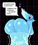 Rating: e
ID: 5642917
Date: 2025-06-14 22:30:52 -0400
Status: active
Score: 205
2025 anthro anus big_butt blue_body blush breasts butt darkened_anus darkner deltarune digital_drawing_(artwork) digital_media_(artwork) elemental_creature ellipsis embarrassed english_text eyebrows female female_anthro genitals hi_res looking_at_viewer looking_back lovetopullmicke miss_mizzle mizzle_(deltarune) mouthless pattern_background question_mark raised_inner_eyebrows rear_view simple_background simple_eyes snout solo stuck talking_to_viewer text text_box undertale_(series) vulva water water_creature post #5642917