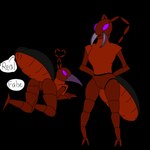 animal_genitalia antennae_(anatomy) anthro arthropod bombacide cloaca digital_media_(artwork) fake_pussy fakemon fan_character female genitals hi_res nintendo nude octospective plague_doctor pokemon pokemon_(species) scientist simple_background solo