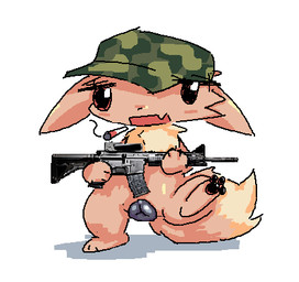 Rating: e
ID: 5730413
Date: 2025-07-24 00:08:46 -0400
Status: pending
Score: 2
animal_genitalia animal_vulva anthro black_pawpads black_vulva blush bored brown_body brown_fur canid canine canine_genitalia canine_vulva chest_tuft cigarette clothing digital_media_(artwork) dipstick_tail eevee feet female fur generation_1_pokemon genitals gun hat headgear headwear low_res mammal markings microsoft_paint_(artwork) military_cap nintendo nofood_nodrinks nude open_mouth pawpads paws pokemon pokemon_(species) ranged_weapon rifle simple_background smoke smoking smoking_cigarette solo stomping tail tail_markings toes tuft vulva weapon post #5730413