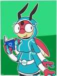 Rating: s
ID: 3229337
Date: 2022-03-18 01:59:24 -0400
Status: active
Score: 24
2022 4_arms alternate_species antennae_(anatomy) anthro arthropod beetle black_antennae black_body black_exoskeleton black_spots blue_clothing blue_hoodie blue_topwear book border clothing cucujoid exoskeleton eyewear felino female generation_2_pokemon glasses green_background hi_res holding_book holding_object hoodie insect ladybug ledian looking_away markings multi_arm multi_limb nintendo open_mouth phoebe_(felino) pokemon pokemon_(species) red_body red_exoskeleton scales simple_background smile solo spots spotted_body spotted_exoskeleton spotted_scales topwear white_border white_clothing white_hoodie white_topwear yellow_body yellow_exoskeleton post #3229337