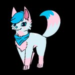 1:1 2019 2d_animation ambiguous_gender animated bani_(ezpups) blinking blue_body blue_eyes blue_fur blue_kerchief blue_neckerchief blue_nose chest_tuft countershade_fur countershade_torso countershading digital_media_(artwork) digitigrade domestic_cat eyelashes felid feline felis feral flat_colors full-length_portrait fur head_tuft kerchief leg_markings looking_at_viewer low_res mammal markings motion_tweening neck_tuft neckerchief neckwear paws pink_body pink_countershading pink_fur pointy_ears portrait prick_ears quadruped raised_tail short_playtime socks_(marking) solo standing tail the_illusionary_den tuft