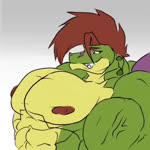 1:1 abs alligator alligatorid animated anthro big_muscles big_pecs crocodilian five_nights_at_freddy's five_nights_at_freddy's:_security_breach green_body growth hair huge_muscles huge_pecs machine male montgomery_gator multicolored_body muscle_growth muscular muscular_anthro muscular_arms muscular_male nipples non-mammal_nipples oleanderin pec_expansion pecs red_eyes red_hair red_nipples reptile robot scalie scottgames short_playtime solo sound sound_warning steel_wool_studios vein veiny_muscles webm yellow_body