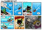 anthro boat comic domestic_cat domestic_pig felid feline felis female gamercat_(character) group humor male mammal nintendo sailing_boat sailing_watercraft samantha_whitten solo_focus suid suina sus_(pig) text the_gamercat the_legend_of_zelda tornado url vehicle watercraft wind_waker