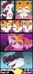 absurd_res aggretsuko antelope anthro artifact_the_fox big_ears black_body black_fur black_nose blinking bovid brainwashing canid canine cheating_girlfriend cheek_tuft clothed clothing comic corrupted corruption deer dialogue dominant dominant_male duo english_text evil_face evil_grin evil_look excited excited_expression eyelashes eyes_closed facial_tuft female finger_on_face fingers fluffy fox fur gazelle glistening glistening_body glowhorn hair hair_over_eye head_tuft hi_res horn hypnosis imminent_sex infidelity looking_at_another looking_at_viewer male male/female mammal mind_alteration mind_control motion_lines one_eye_closed open_mouth orange_body orange_eyes orange_fur pink_eyes red_body red_fur red_hair red_nose sanrio shaking_head sharp_teeth shirt simple_background smile smug smug_expression smug_eyes smug_face snapping_fingers submissive submissive_female talking_to_another teeth text tongue topwear trance tsunoda_(aggretsuko) tuft white_body white_fur white_hair