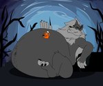 alejo_garci animatronic anthro bear belly belly_fur belly_hair belly_pat big_belly body_hair canid canine canis claws duo fan_character fangs finger_claws five_nights_at_freddy's five_nights_at_freddy's:_the_twisted_ones forest forest_background fur hair hi_res huge_belly lying machine male male_pred male_prey mammal nature nature_background navel navel_outline night obese obese_male on_back overweight overweight_male paws plant robot satisfaction satisfied satisfied_look scott_cawthon scottgames sitting sitting_on_ground solo teeth toe_claws tree twisted_wolf_(fnaf) vore vore_tattoo wolf